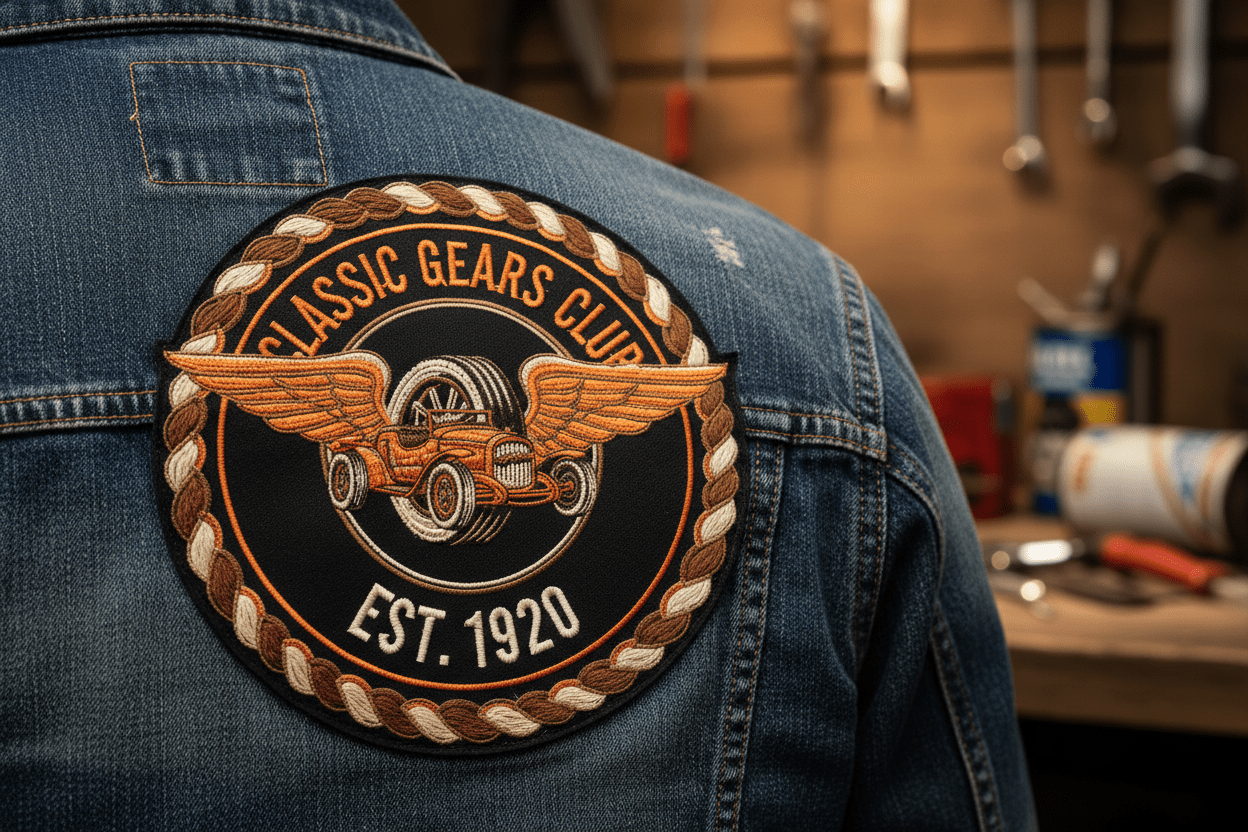 Custom Embroidered Patch - Circle - 845 Print Co.