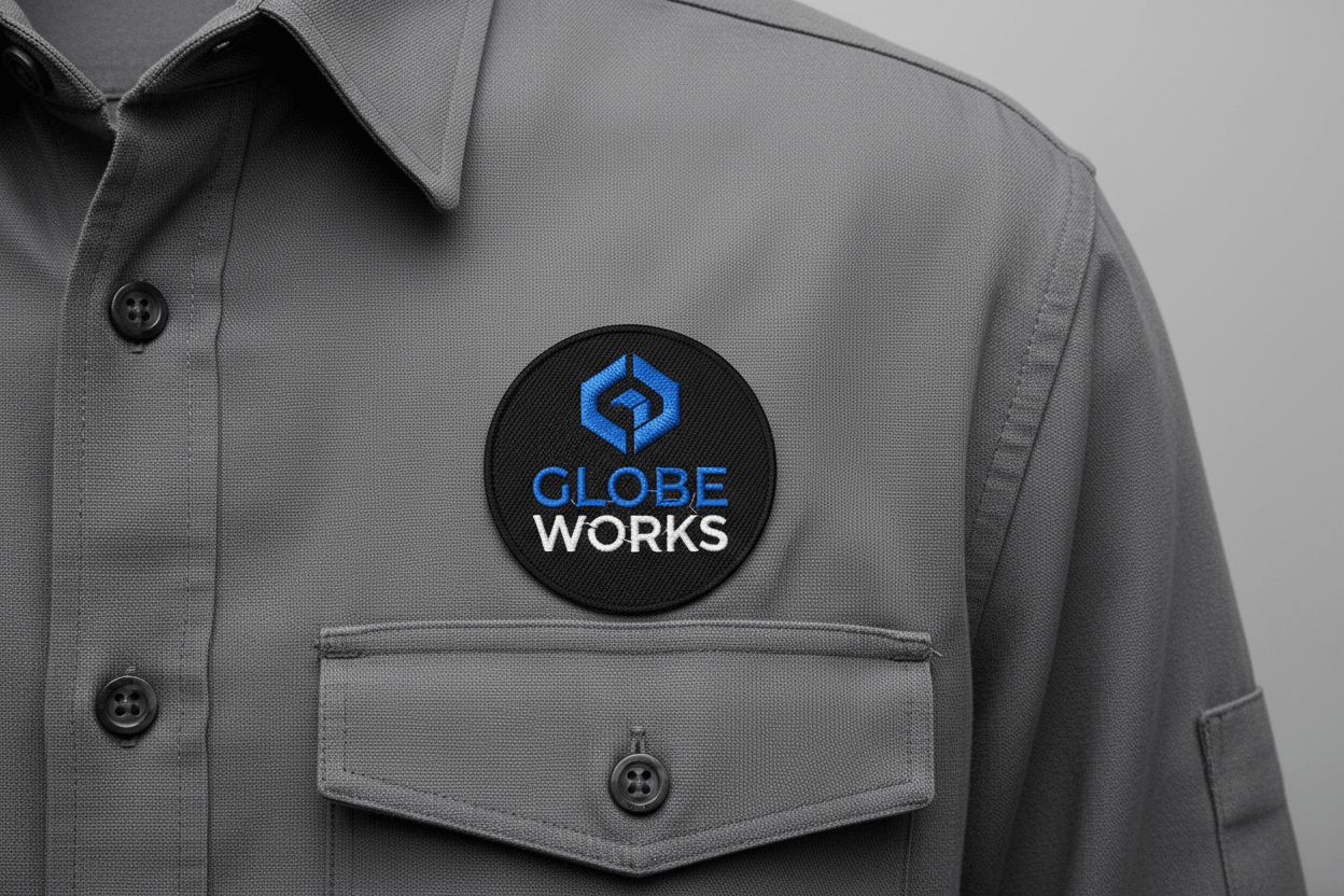 Custom Embroidered Patch - Circle - 845 Print Co.