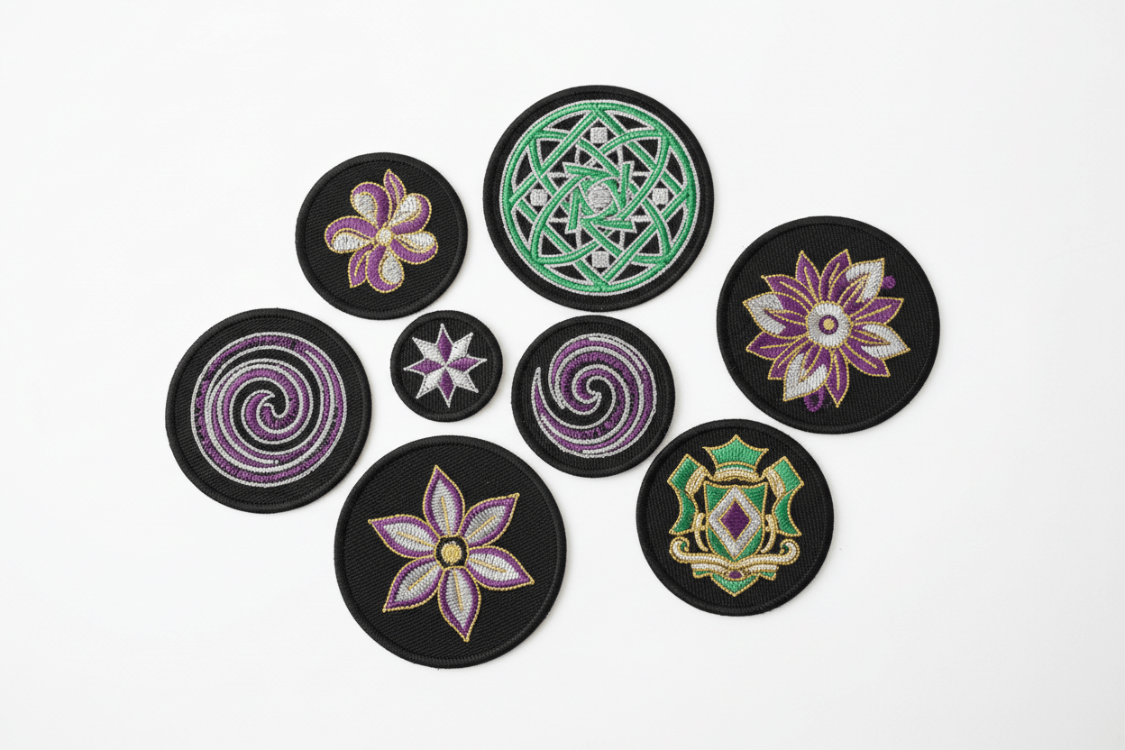 Custom Embroidered Patch - Circle - 845 Print Co.