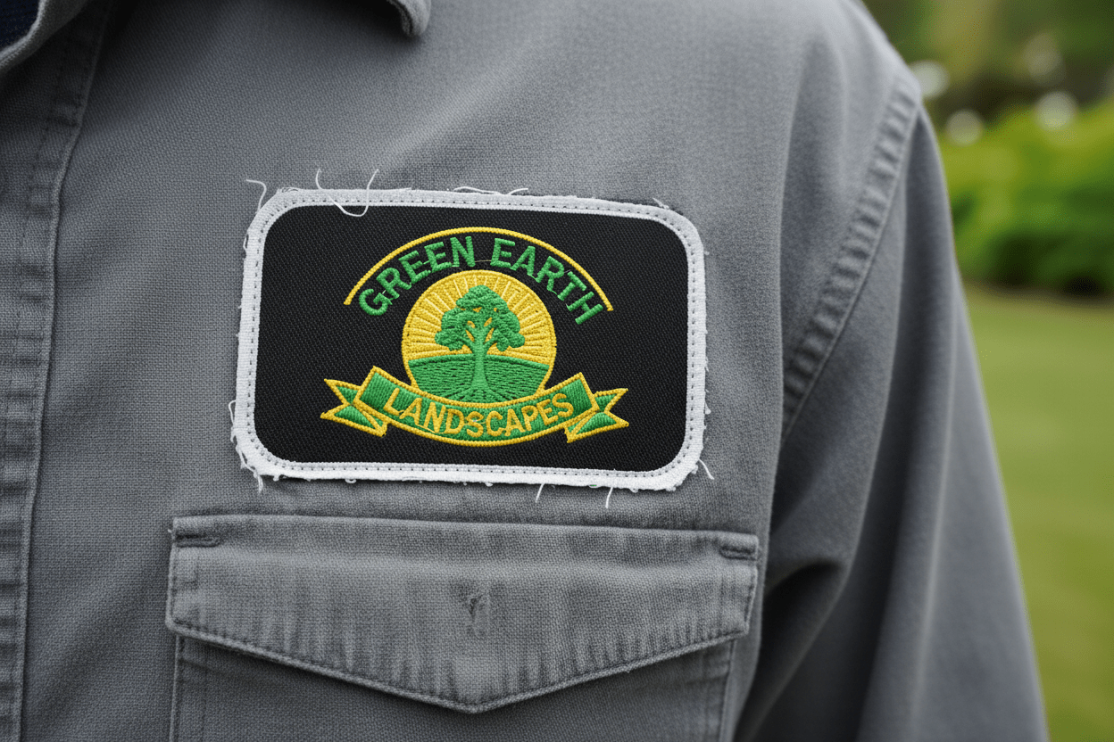 Image of Custom Embroidered Patch - Rectangle - 845 Print Co.