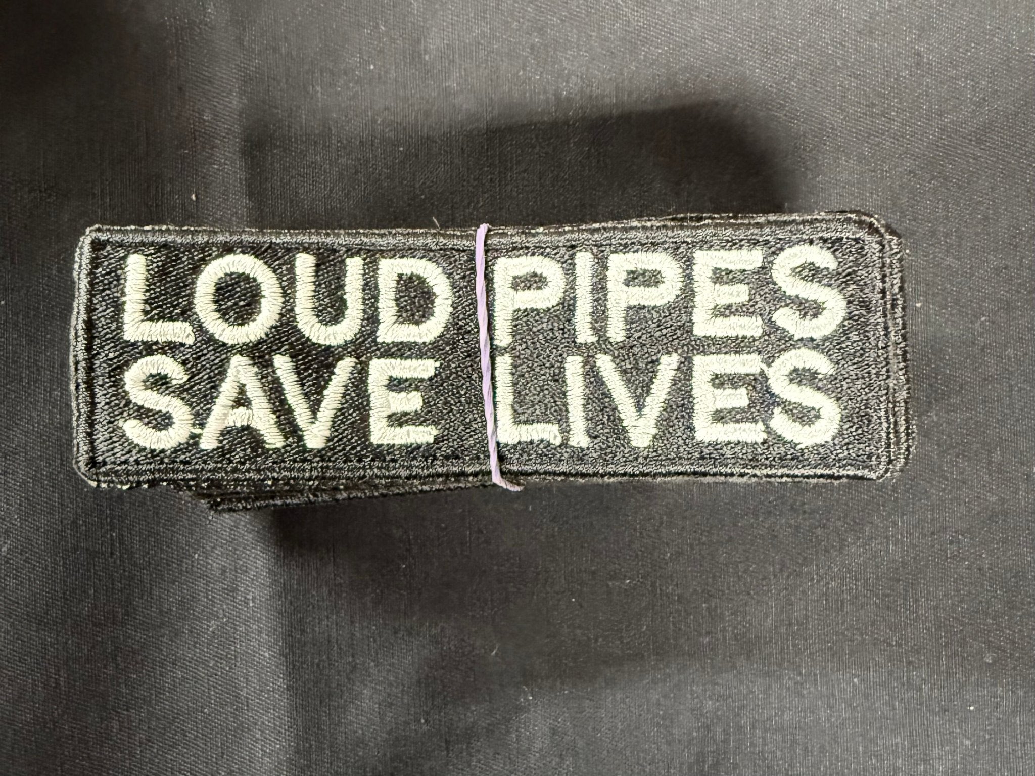 Image of Loud Pipes Save Lives Embroidered Patch | Biker Patch - 845 Print Co.