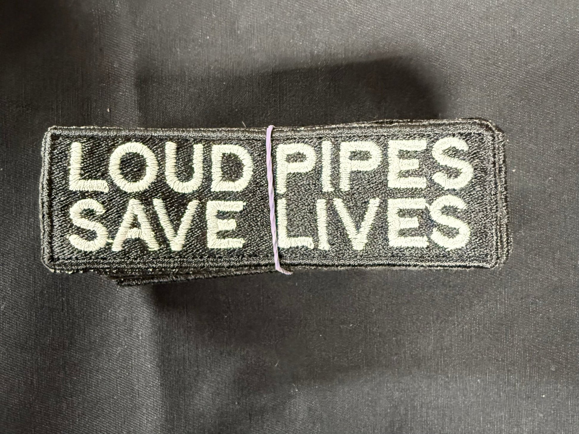 Loud Pipes Save Lives Embroidered Patch | Biker Patch - 845 Print Co.