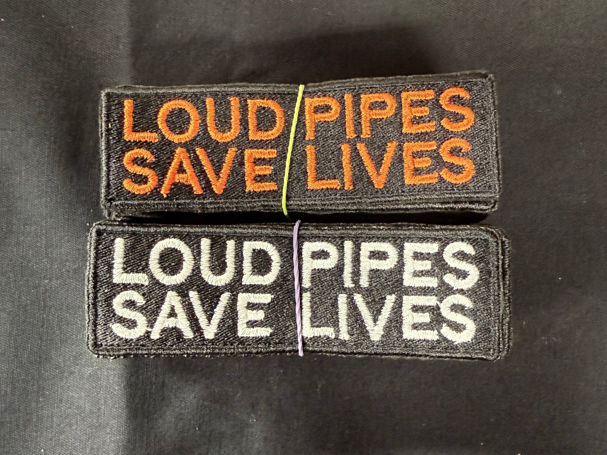 Image of Loud Pipes Save Lives Embroidered Patch | Biker Patch - 845 Print Co.