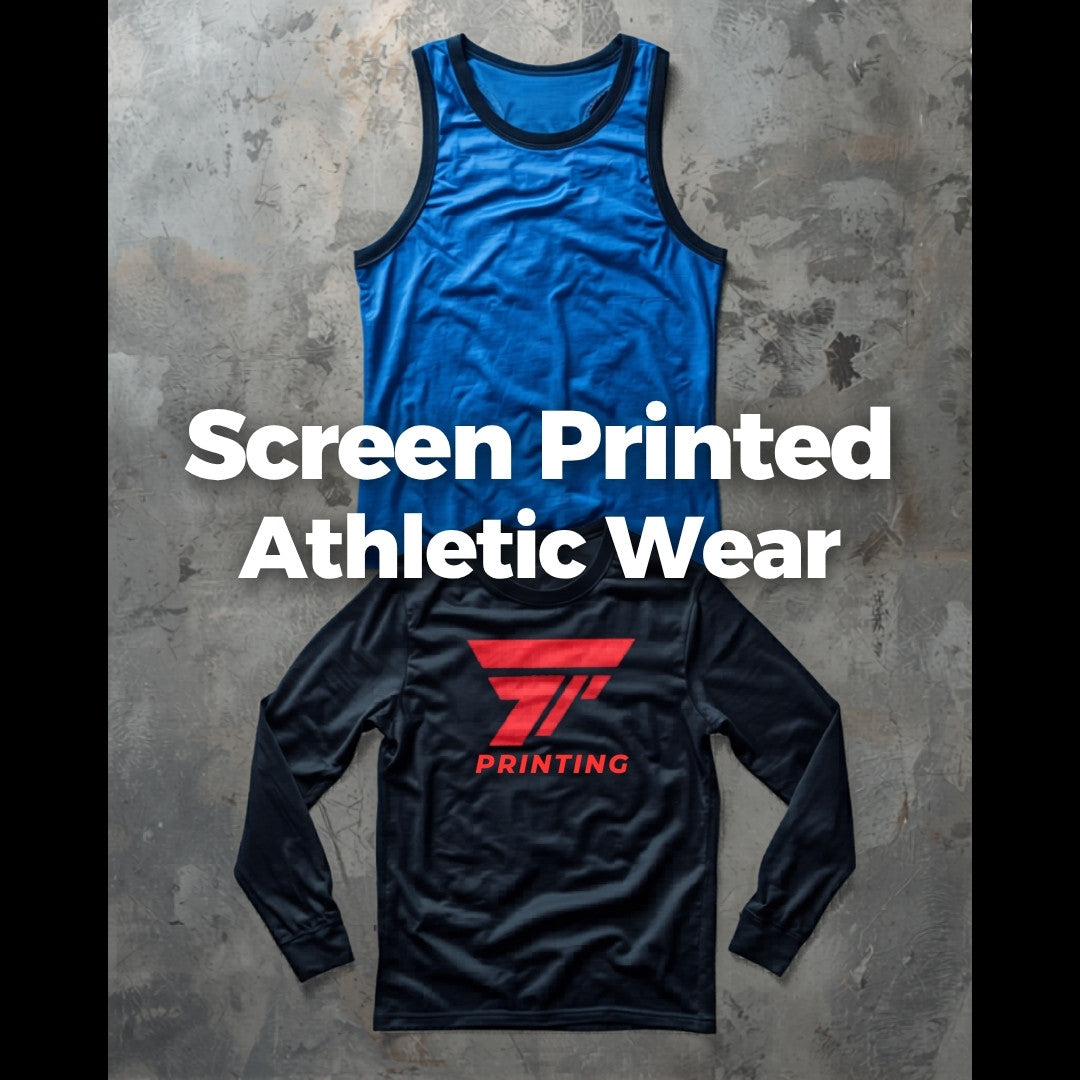 Custom screen printed tank tops and long sleeves