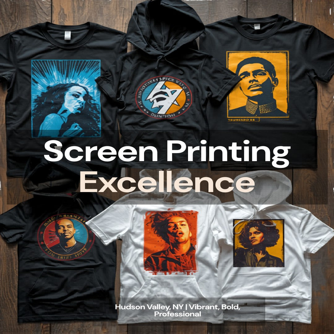Custom screen printed t-shirts and hoodies